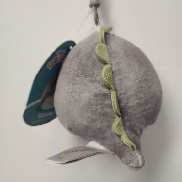 NWT Squishmallows "Xander" Clip keychain 🦖 stuffed plush with tags attached - Picture 3 of 3